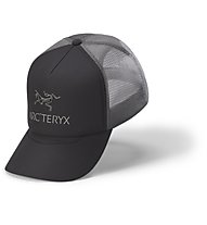 Arc Teryx Bird Word Trucker Curved - cappellino, Black/Grey