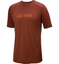 Arc Teryx Ionia Merino Wool ArcWord SS - T-Shirt - Herren, Dark Red/Red