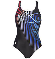 Arena Optical Waves Swim Pro Back - Badeanzug - Damen, Black/Blue