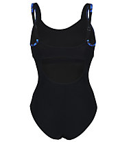 Arena W Bodylift Cloe Strap Back Panel - costume intero - donna, Black/Blue