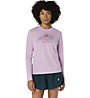 Asics Fujitrail Logo W - Laufshirt Langarm - Damen, Pink