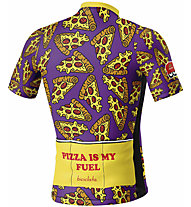 Biciclista Pizza - Radtrikot - Herren, Violet/Yellow