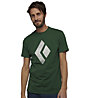 Black Diamond Chalked Up - T-Shirt - uomo, Dark Green