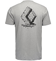 Black Diamond M Boulder SS - T-Shirt - Herren, Light Grey