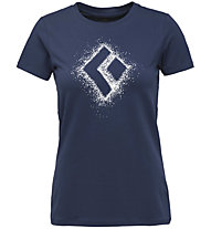 Black Diamond W Chalked Up 2.0 SS - 0 SS - T-shirt - Damen, Blue