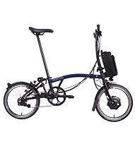 Brompton Electric M6L Bolt lacquer  - bicicletta pieghevole elettrica, Blue