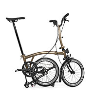 Brompton P Line Urban Bronze Sky - bicicletta pieghevole, Brown