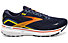 Brooks Ghost 15 - scarpe running neutre - uomo, Dark Blue/Orange/Yellow