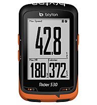 Bryton Rider 530T GPS-Radcomputer + Herzfrequenzsensor und Trittfrequenzsensor, Black