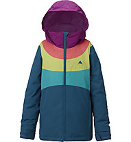 Burton Girls' Hart - giacca snowboard - bambina, Pink/Blue