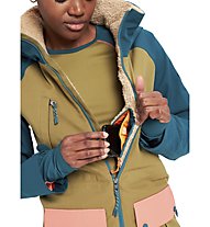 Burton Prowess - giacca snowboard - donna, Light Brown/Blue/Light Pink