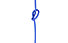 C.A.M.P. Isotop 7,6 mm - mezza corda/gemella, Blue / 30 m