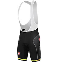Castelli Free Aero Race Bibshort Kit Version - Pantaloncini Ciclismo, Black/Lime