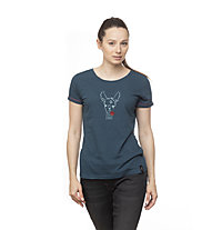 Chillaz Gandia Happy Alpaca - T-Shirt - Damen , Dark Blue