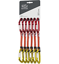 Climbing Technology Fly-Weight EVO 12cm pack 6pz - set rinvii, Red/Yellow