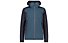 CMP M Hybrid Fix Hood - giacca trekking - uomo, Grey/Dark Blue