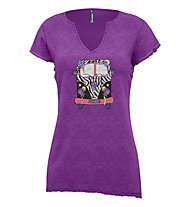 Crazy Mandala - T-Shirt - Damen, Violet