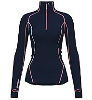 Crazy Pull Allure Zip - Fleece-Sweatshirt - Damen, Dark Blue/Pink