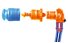 Deuter Streamer Helix Valve - Zubehör Trinksystem, Orange/Blue