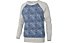 Dimensione Danza All-over Tile Fleece Sweatshirt Damen, Melange/Twilight Blue