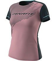 Dynafit Alpine 2 S/S - Trailrunningshirt - Damen, Light Pink/Dark Blue