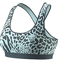 Dynafit Alpine Graphic W - reggiseno sportivo alto sostegno - donna, Light Blue/Dark Blue