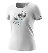 Dynafit Artist Series Co T-Shirt W - T-Shirt - Damen, White/Black/Light Blue