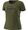 Dynafit Graphic - T-Shirt Bergsport - Damen, Dark Green/Black/Pink