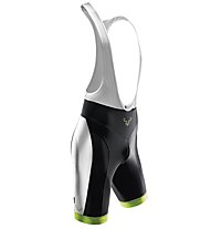 Dynafit Traction Bib Shorts - Pantaloncini Ciclismo, Black/Light Green