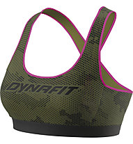 Dynafit Trail Graphic - Sport-BH, Dark Green/Black/Pink