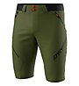 Dynafit Transalper 4 Dst - pantaloni corti trekking - uomo, Dark Green/Black/Red