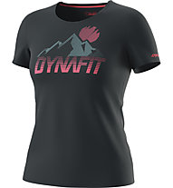 Dynafit Transalper Graphic S/S W - T-Shirt - Damen, Light Red/Dark Blue/Light Blue