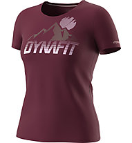 Dynafit Transalper Graphic S/S W - T-shirt - donna, Dark Red
