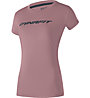 Dynafit Traverse 2 - Trailrunningshirt - Damen, Light Pink/Dark Blue