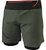 Dynafit Ultra 2/1 - pantaloni trail running - uomo, Green/Black/Red