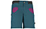 E9 Onda - pantaloni corti arrampicata - donna, Dark Green/Pink