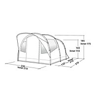 Easy Camp Edendale 400 - tenda da campeggio, Grey