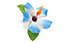 Electra Handlebar Flower Hawaii - Accessorio Bici, Blue