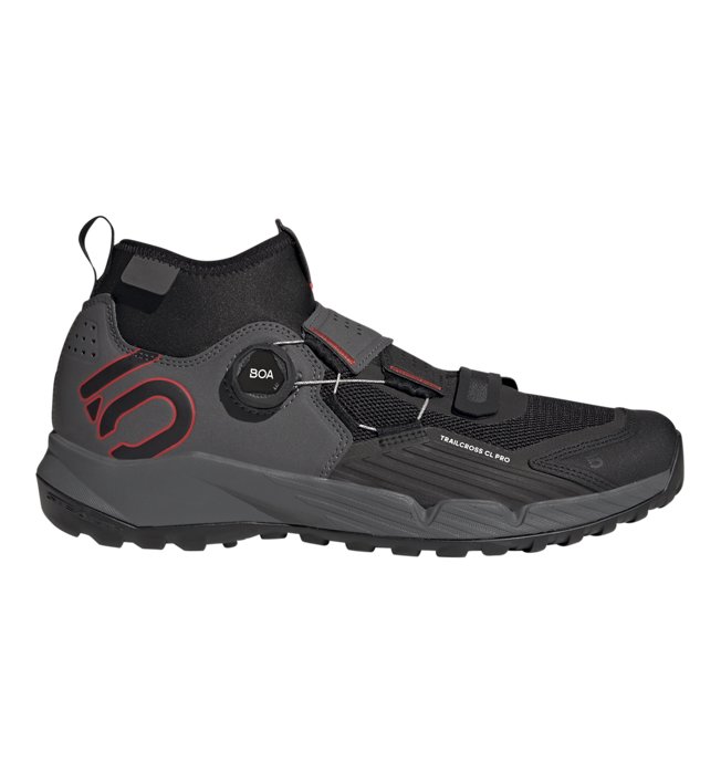 Five Ten 5.10 Trailcross Pro Clip-In - scarpe MTB - uomo, Grey/Black/Red