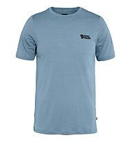 Fjällräven Abisko Wool Logo SS M - T-shirt - uomo, Light Blue
