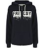Freddy Hoodie Fleece Brushed - giacca con cappuccio fitness - donna, Blue