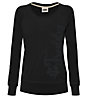Freddy Interlock Sweatshirt - Fitness-Shirt Langarm - Damen, Black
