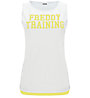 Freddy Top Light Jersey - Trägershirt - Damen, White/Yellow