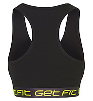 Get Fit El. Parlato - reggiseno sportivo basso sostegno - donna, Black/Yellow