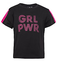 Get Fit T-shirt SS Girl Power - Trainingsshirt - Mädchen, Black