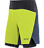 GORE WEAR R7 2in1 Shorts - Laufshorts - Herren, Yellow/Blue