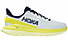 HOKA Mach 4 - Laufschuhe Wettkampf - Herren, White/Yellow/Blue