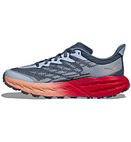 HOKA Speedgoat 5 W - scarpe trail running - donna, Grey/Red