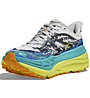 HOKA Stinson 7 - scarpe trail running - uomo, White/Yellow/Light Blue