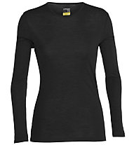 Icebreaker Merino 175 Everyday LS Crewe - maglietta tecnica a maniche lunghe - donna, Black